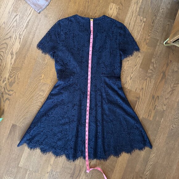Madewell Navy Blue Lace Shift dress - Size 10 - Picture 7 of 13
